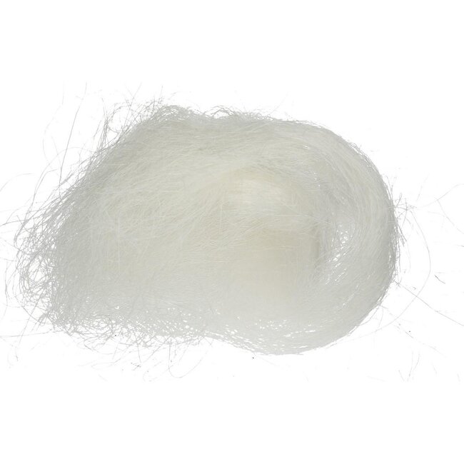 Dekoration Sisal | Farbe: Naturell Weiß | Pro 250 gram