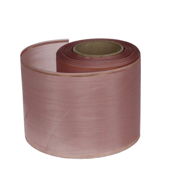 Moiré ribbon | Colour: Pink | Width 100 millimeter | Length 25 meter | Per roll