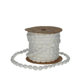 4A Bobble Lint | Farbe: Natürlich Weiß | Breite 8 Millimeter | Länge 15 Meter | Pro Rolle