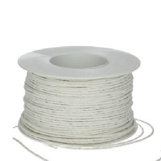 4A Papierdraht | Farbe: Naturweiß | Durchmesser 2 millimeter | Länge 100 meter | Pro Rolle
