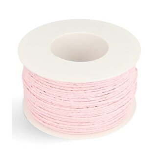 4A Papier Draad | Kleur: Roze | Diameter 2 millimeter | Lengte 100 meter | Per rol
