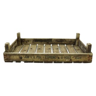 4A Caisse en bois pour tulipes | Couleur: Marron | Longueur 75 centimeter | Largeur 50 centimeter | Hauteur 16 centimeter | Par 2 caisses