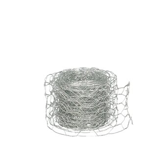 4A Hexanet Gaas Draad | Kleur: Zilverkleurig | Breedte 5 centimeter | Lengte 5 meter | Per rol