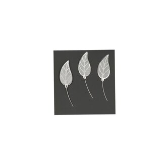 4A Épingle décorative feuille motif de dentelle | Couleur: Argenté | Longueur 4 centimeter | Par épingle