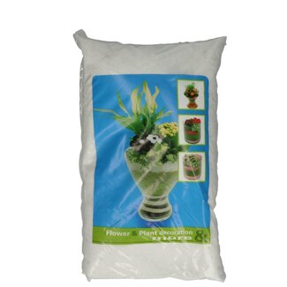 4A Decoratief Zand | Kleur: Natuurlijk Wit | Diameter 0.5 millimeter | Inhoud zak 5 kilo | Per zak