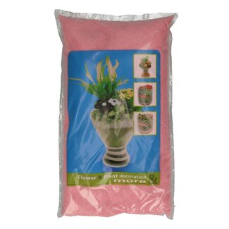 4A Decoratief Zand | Kleur: Roze | Diameter 0.5 millimeter | Inhoud zak 5 kilo | Per zak