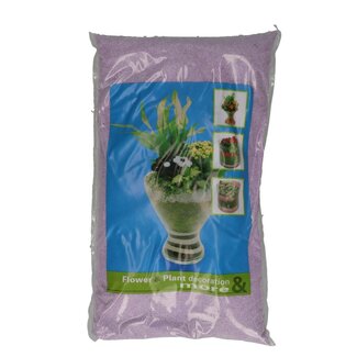 4A Decoratief Zand | Kleur: Lilakleurig | Diameter 0.5 millimeter | Inhoud zak 5 kilo | Per zak