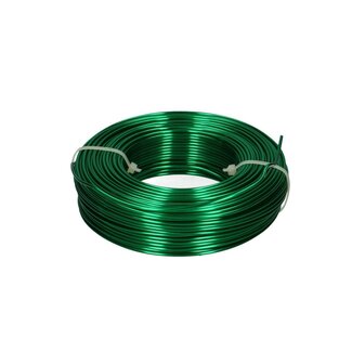 4A Aluminium Draad | Kleur: Groen | Diameter 2 millimeter | Lengte 60 meter | Gewicht 500 gram | Per rol