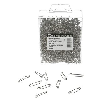 4A Épingles pour boutonnière | Couleur: Argenté | Longueur 22 millimètre | Contenu 500 épingles | Par boîte