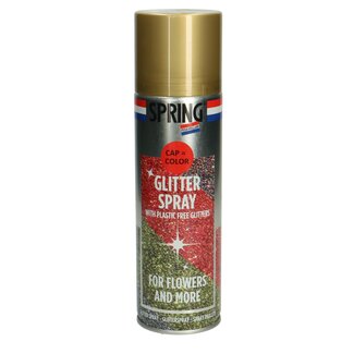 4A Spuitverf Kleurspray Glitter | Kleur: Goudkleurig | Inhoud 300 milliliter | Per spuitbus