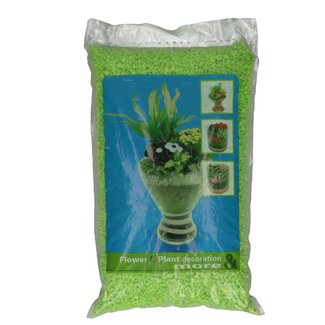 4A Grind | Kleur: Appeltjesgroen | Diameter 2 - 3 millimeter | Inhoud zak 5 kilo | Per zak