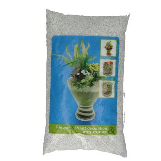 4A Grind | Kleur: Natuurlijk Wit | Diameter 2 - 3 millimeter | Inhoud zak 5 kilo | Per zak