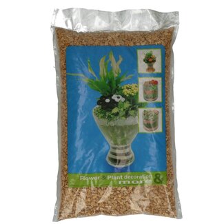 4A Grind Coated | Kleur: Champagnekleurig | Diameter 5 - 8 millimeter | Inhoud zak 5 kilo | Per zak