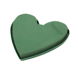 4A Floral foam Basic Heart | Colour: Green | Diameter 40 centimeter | Per heart
