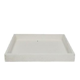 4A Holztablett | Farbe: Natuurlijk Weiß | Durchmesser 30 centimeter | Höhe 3.5 centimeter | Pro 4 Tabletts
