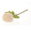 Rose fleur artificielle | Couleur: Blanc naturel | Roses fleurs artificielles | Longueur ± 44 centimètres | Par 6 fleurs artificielles