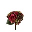 Bouquet Fleurs artificielles Rose et Hortensia  | Couleur: Fuchsia | Hauteur ± 22 centimeter | Par bouquet