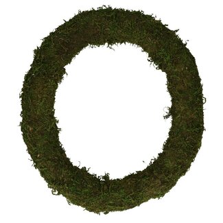 4A Couronne de mousse | Couleur: Vert | Diamètre 40 centimeter | Par 12 couronnes