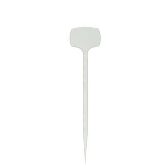 4A Gerades Stecketikett | Farbe: Natuurlijk Weiß | Länge 25 centimeter | Pro 50 Stecketiketten