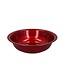 Coupe en zinc Pot de fleurs Pot de plante | Couleur: Rouge | Diamètre 28 centimeter | Hauteur 6.5 centimeter | Par 10 coupes