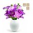 Vase en plastique "Diabolo" | Couleur: Blanc naturel | Diamètre 8 - 15 centimeter | Hauteur 17.5 centimeter | Par 10 vases