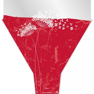 4A Covers Flower Wishes | Colour: Red | Length 50 centimeter | Width 35 centimeter | Height 10 centimeter | Per 50 covers