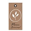 Labels Kaart 5*10cm x20 Merci