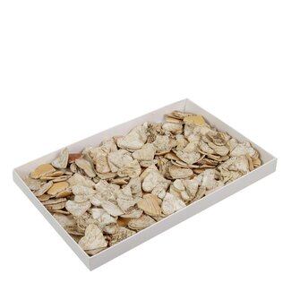 4A Berkenhouten Hart Decoratie | Kleur: Crèmekleurig | Diameter 25 millimeter | Per 200 harten