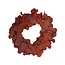 Couronne d'Eucalyptus Populus préservée | Couleur: Rouge | Diamètre 35 centimètre | Par couronne