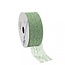 Honeycomb ribbon | Colour: Mint green | Width 38 millimetre | Length 20 metre | Per roll