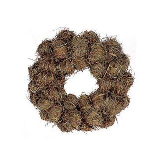 4A Heuballen Kranz | Farbe: Braun | Durchmesser 30 centimeter | Pro Kranz