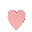 Dekoratie Hart van Kokosnoot | Kleur: Roze | Diameter 5.5 centimeter | Per 15 harten