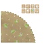 Feuille de papier Muguet “Happy” | Couleur: Marron et Vert | Longueur 24 centimeter | Largeur 24 centimeter | Par 250 feuilles