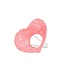Sisal Bouquet Holder Heart | Colour: Pink | Diameter 14 centimeter | Per 10 bouquet holders