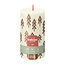 Pillar candle Rustic Silhouette | Colour: Cream-coloured | Diameter 7 centimeter | Height 13 centimeter | Per 4 candles