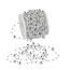 Guirlande de perles sur fil | Couleur: Argenté | Diamètre 3 - 8 millimètre | Longueur 15 meter | Par rol