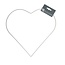 Metalen Hart Draad Frame | Kleur: Natuurlijk Wit | Diameter 35 centimeter | Per 10 harten