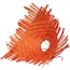 Bouquet holder Bamboo Weave | Colour: Orange | Diameter 34 centimeter | Per 6 bouquet holders