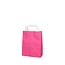 Papieren Cadeautassen | Kleur: Fuchsia | Lengte 18 centimeter | Breedte 8 centimeter | Hoogte 23 centimeter | Per 50 tassen