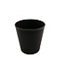 Kunststof Melamine Bloempot Plantenpot | Kleur: Grijs | Diameter 13 centimeter | Hoogte 11.5 centimeter | Per 12 bloempotten