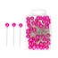 Spelden met Parel Knop | Kleur: Fuchsia | Diameter 10 millimeter | Lengte 60 millimeter | Inhoud 50 spelden | Per doosje