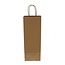 Wijn Cadeautassen | Kleur: Bruin | Breedte 8 - 14 centimeter | Hoogte 39 centimeter | Per 50 tassen