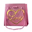 Cadeautasjes “Posh Love” | Kleur: Roze | Lengte 13 - 17 centimeter | Breedte 13 - 17 centimeter | Hoogte 15 centimeter | Per 10 tassen