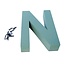 Oasis Steekschuim Letter “N” | Kleur: Groen | Hoogte 31 centimeter | Per letter