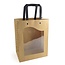 Cadeautasjes "Delicatessen” | Kleur: Bruin | Lengte 8 centimeter | Breedte 11 centimeter | Hoogte 14 centimeter | Per 10 tassen