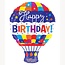 Fête! Ballon “Joyeux anniversaire” | Couleur: Couleurs mélangées | Diamètre 45 centimeter | Par 10 ballons