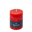 Bougie de table Rustique | Couleur: Rouge | Diamètre 8 centimeter | Longueur 11 centimeter | Par 6 bougies