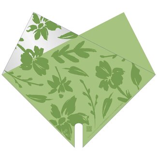 4A Hoezen Elynn | Kleur: Groen | PCR recycled plastic | Lengte 40 centimeter | Breedte 40 centimeter | Per 50 hoezen