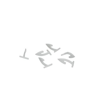 4A Elastic hooks | Colour: Natural White | Per 10000 hooks