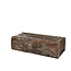 Berkenhouten Bloempot Plantenbak | Kleur: Bruin | Lengte 30 centimeter | Breedte 12 centimeter | Hoogte 9 centimeter | Per 2 bloempotten